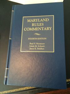 Maryland Rules Commentary
