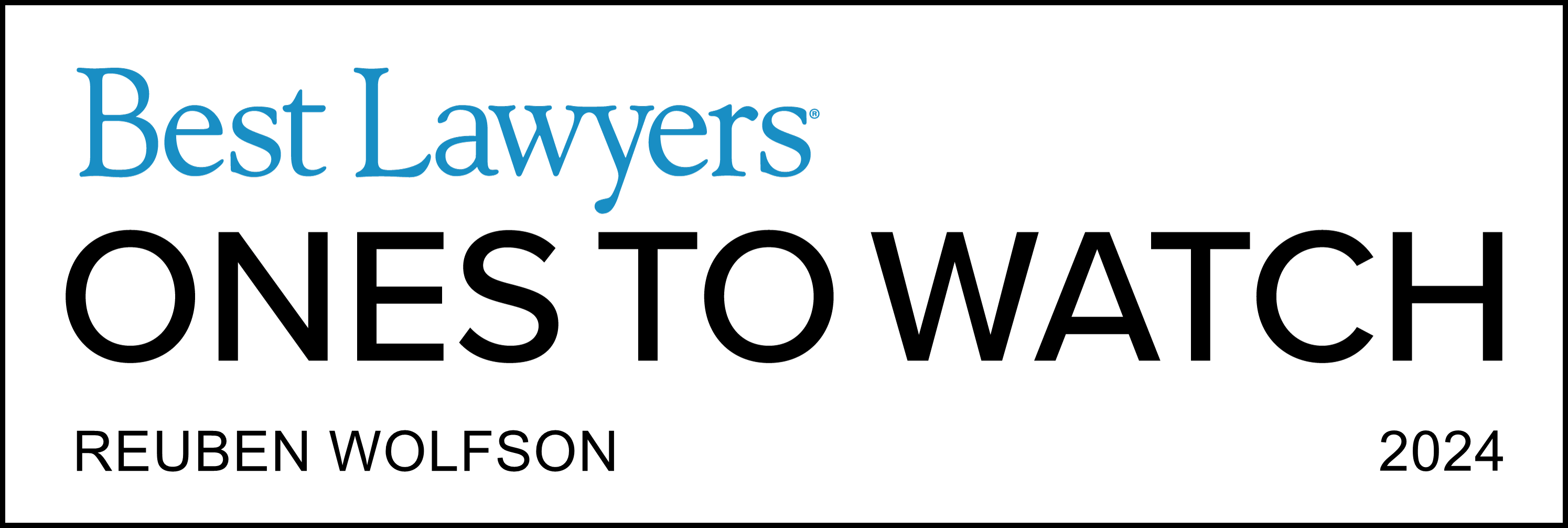 Ones To Watch 2024 - Lawyer Logo